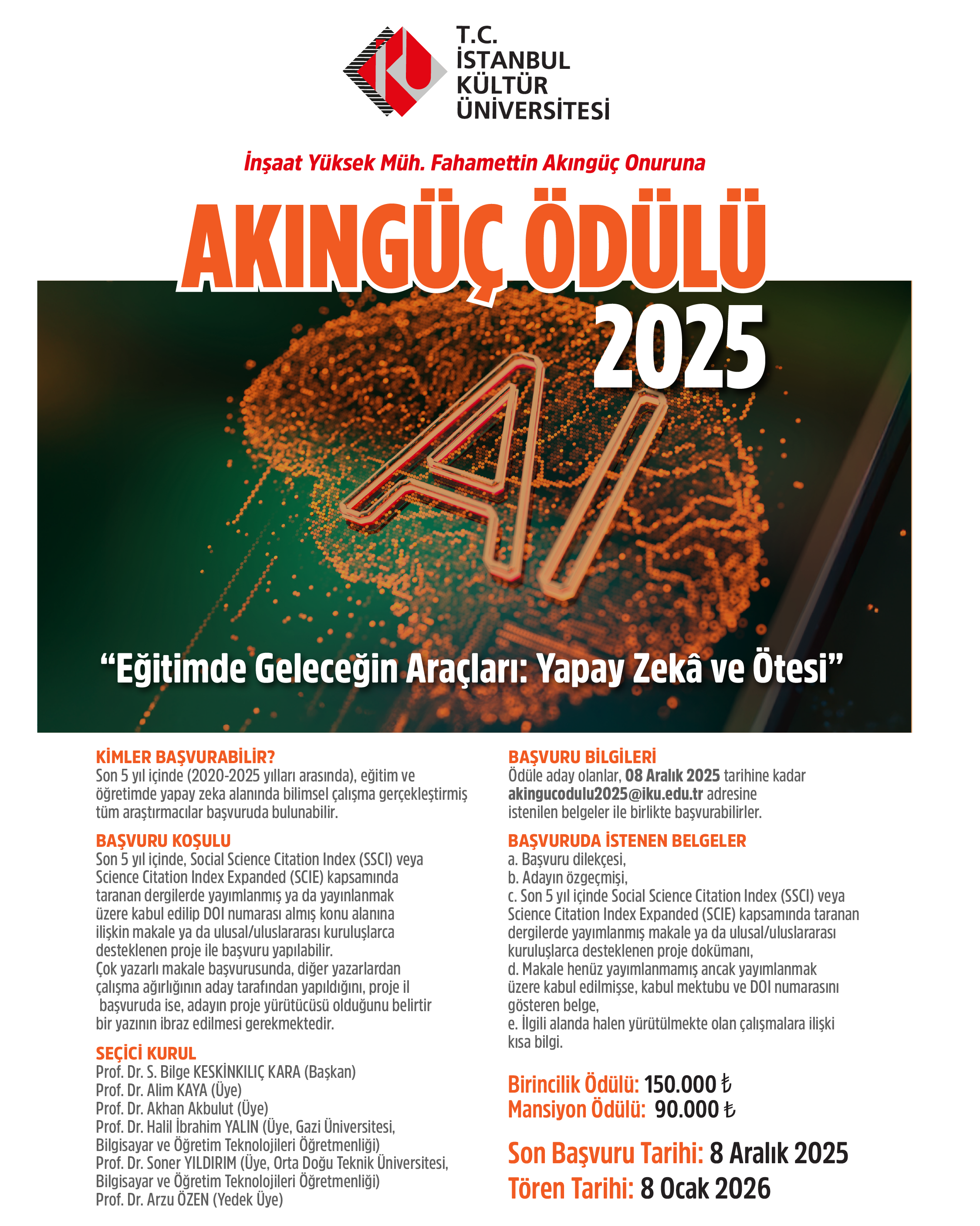 akıngüç ödülü 2025