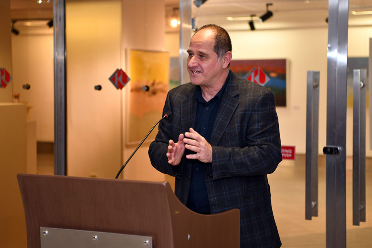 İhsan Doğrusöz “Denizcinin Günlüğü; Minimal İmgeler” Resim Sergisi Açıldı